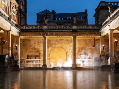 Image: The Great Bath by torchlight