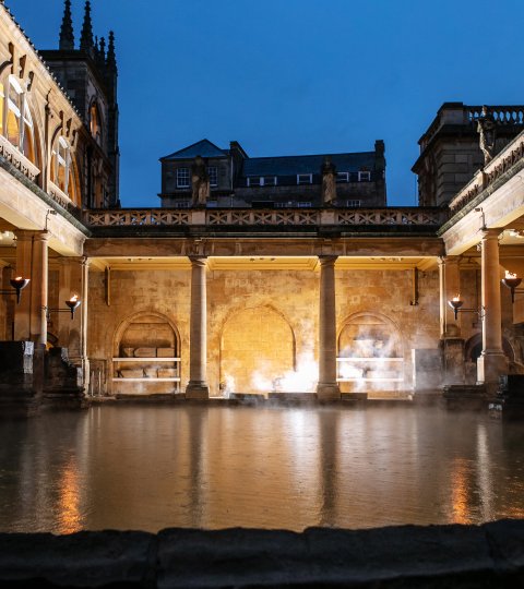 Image: The Great Bath by torchlight